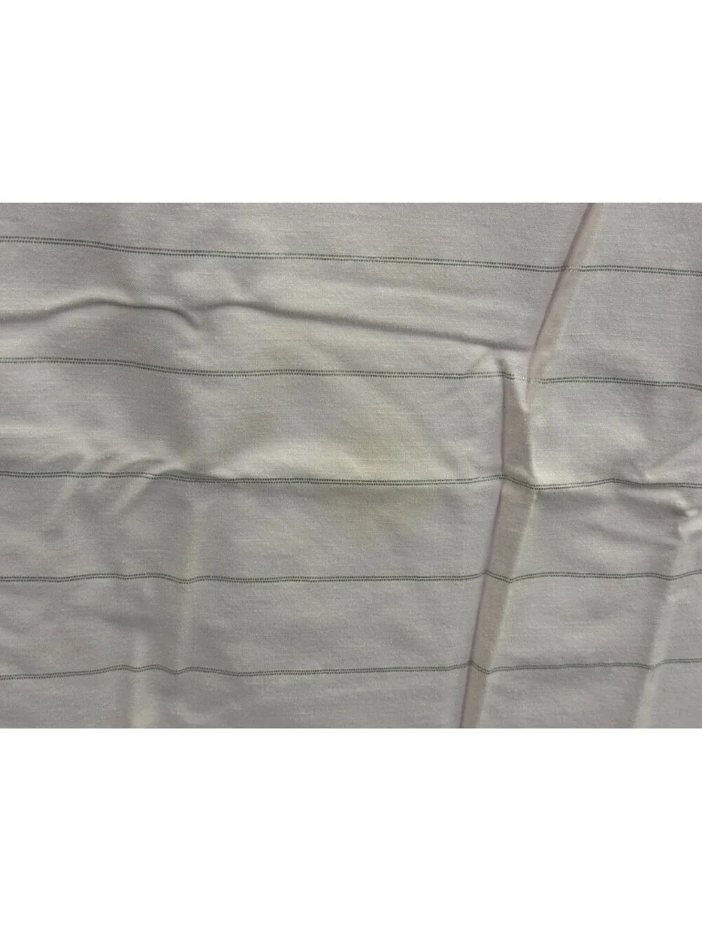 Pink Silver Striped Vintage Tablecloth Topper 7 Napkins